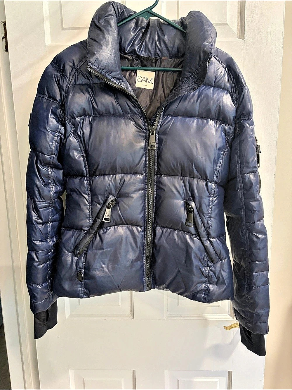 SAM. New York Blue Down Puffer Jacket Like New